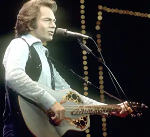 Neil Diamond Prints: Neil Diamond Playing Acoustic