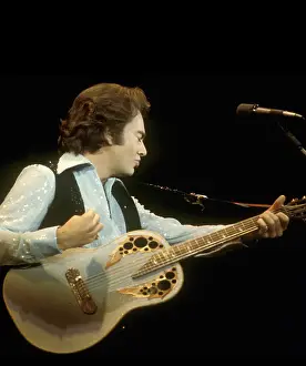 Neil Diamond Prints: Neil Diamond Playing Acoustic