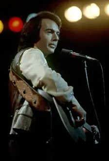 Neil Diamond Prints: Neil Diamond Playing Acoustic