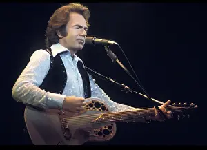 Neil Diamond Prints: Neil Diamond Playing Acoustic