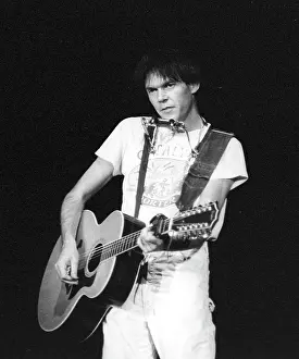 Prints of Musician Neil Young performing onstage in 1978 in Los Angeles. (Photo by Michael Ochs Archives/Getty Images) Echoes of a Legend: Celebrating the Enduring Spirit of a Music Icon: Neil Young Performing