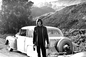 Neil Young Portrait With His Car