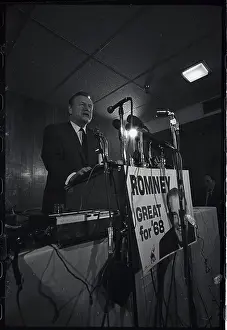 Nelson A. Rockefeller Speaking from Podium