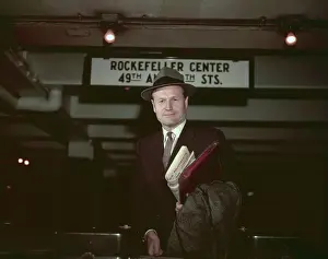 Nelson Rockefeller GoingThrough Turnstile