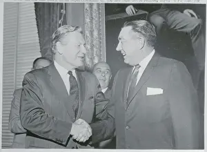 Nelson Rockefeller Shaking Hands with William Kirwan