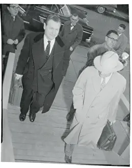 Gettysburg Prints: Nelson Rockefeller and Sherman Adams Entering a Building