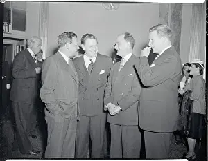 Thomas E Prints: Nelson Rockefeller Speaking with Colleagues