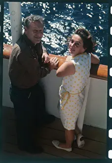 Nelson Rockefeller Standing Next to His Wife