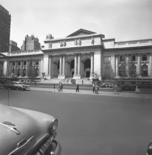 Vehicle Hood Prints: Neoclassical building, (B&W)