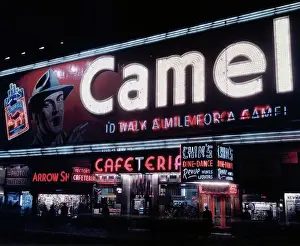 Cafeteria Prints: Neon Camel Cigarette Sign