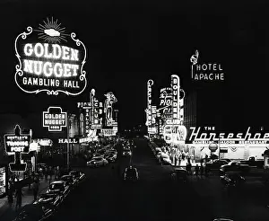 Casino Prints: Neon Casino Lights in Las Vegas