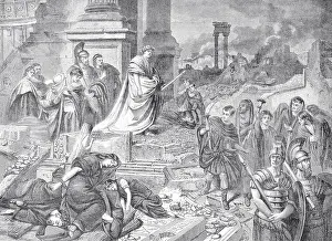 Indifference Prints: Nero Overlooking Soldiers and Prisoners