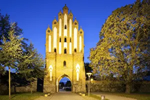 Spotlighted Prints: Neues Tor, inner gate, city gate of the medieval fortifications