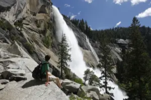 Nevada Prints: Nevada Falls in the Yosemite Nationapark, California, USA