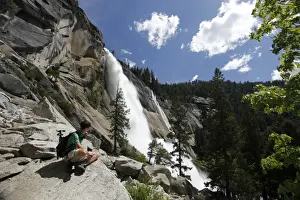 Nevada Prints: Nevada Falls in the Yosemite Nationapark, California, USA