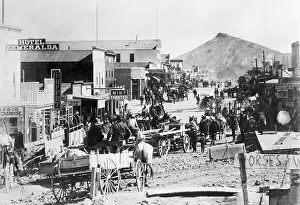 Unpaved Road Prints: Nevada Gold Rush Town