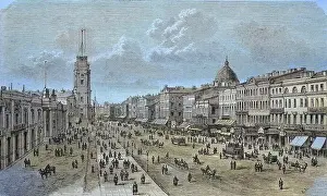 Russian Prints: The Nevsky Prospect in St. Petersburg