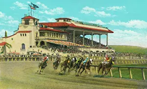 Racetrack Prints: New Club House And Grand Stand