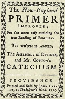 Providence Prints: New England Primer Cover