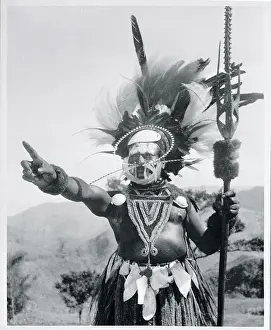 New Guinea Prints: New Guinea Chief in Honorary Costume