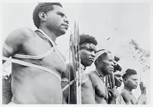 New Guinea Natives Pausing