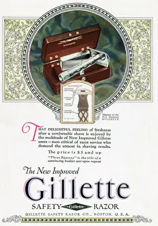 The New Improved Gillette Safety Razor Advertisement