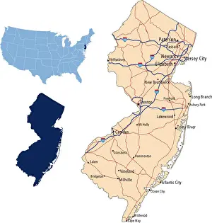 New Jersey road map
