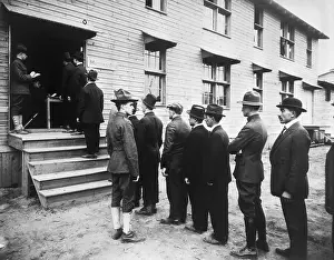 Brookhaven Prints: New Military Recruits Waiting in Line for Duty