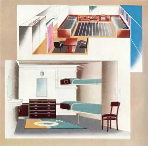 Huty20653 Prints: The New Orient Liner Contributes Toward A New Standard Of Decoration, 1935