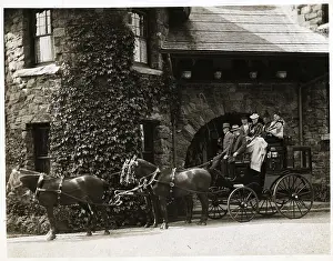 Outing Prints: New Port Society Members Seated/Coach