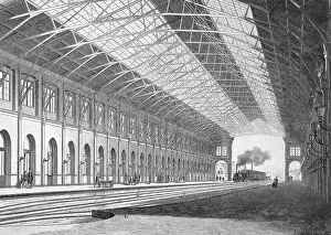 Newly Prints: The new railway station in Stuttgart around 1890