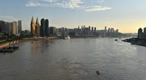 Images Dated 20th July 2014: New skyscrapers on the Yangtze River, Chongqing, China