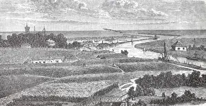 Harbors Prints: New water in the harbour of Gdansk