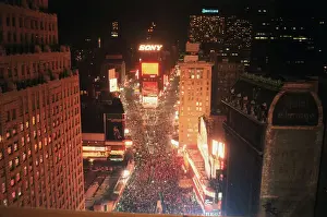 New Years Eve Prints: New Years Eve Crowd in Times Square