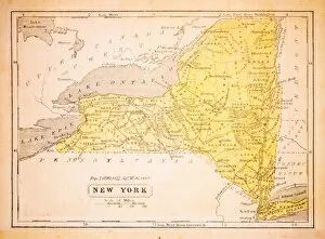 Images Dated 1st December 2015: New York 1852 Map