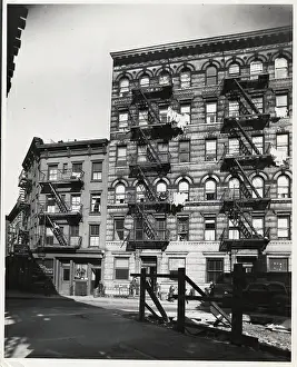 New York City Apartment Buildings with Clotheslines