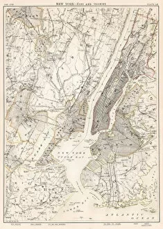Norway Gallery: New York city map 1884