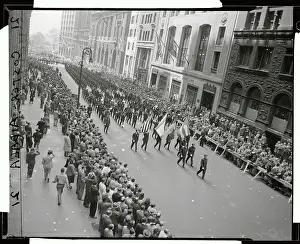 New York City Police Department Marching in Parade