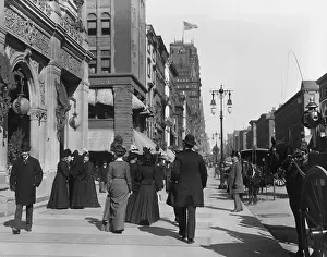 5th Avenue Prints: New York City Sidewalk Scene