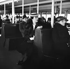 Brimmed Hat Prints: New York Ferry Ride