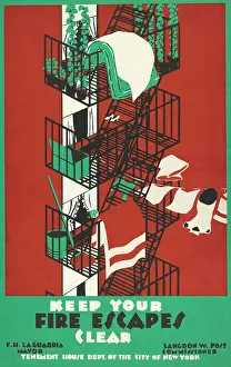 Arc0002900 Prints: New York Fire Escape Poster