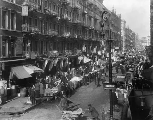 Commerce Prints: New York Ghetto On Rivington Street