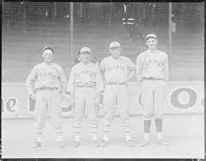 Emil Meusel Prints: New York Giants Teammates in Uniform