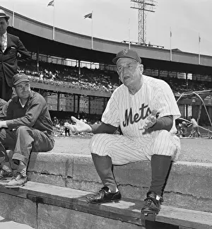 New York Mets Manager Casey Stengel Gesturing