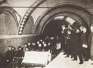 Ceremony Prints: New York Officials Riding Subway