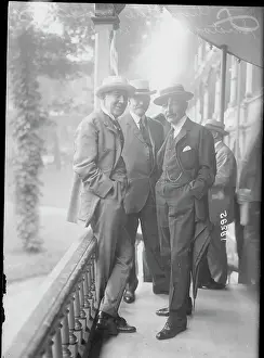 Robert C Prints: New York Republicans Conversing on Porch