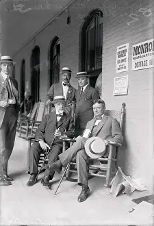 Charles J Prints: New York Republicans Conversing on Porch