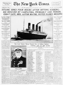 Tragedy Prints: New York Times Reports Loss of Titanic