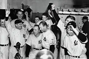 Huty31924 Prints: New York Yankees Celebrate Win - 1938 World Series