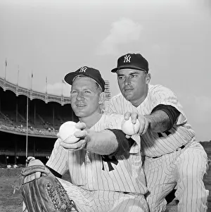 New York Yankees Pitchers Whitey Ford and Luis Arroyo